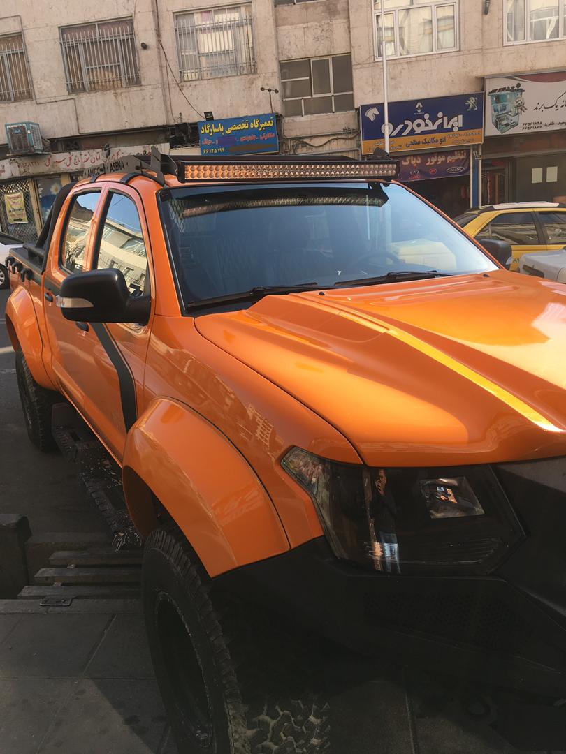 ساخت و نصب کاپوت و سپر و دوره گلگیر آفرودی آمیکو آسنا در آرین صنعت رزین خودرو