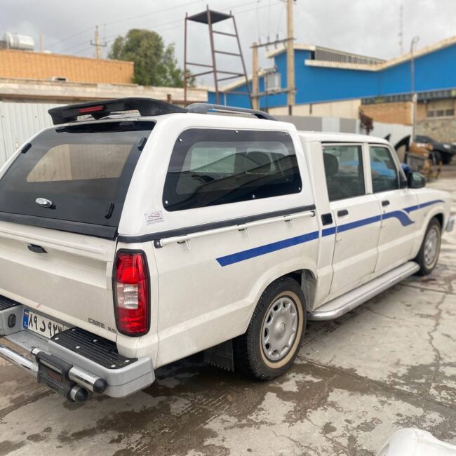 کابین فایبرگلاس مزدا ۲ کابین هم سطح ۴ طرف شیشه