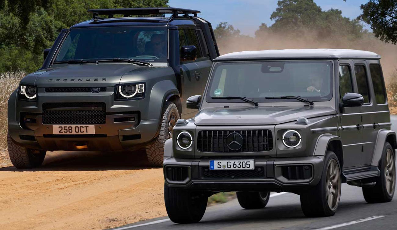 مقایسه لندروور دیفندر اوکتا با مرسدس G63