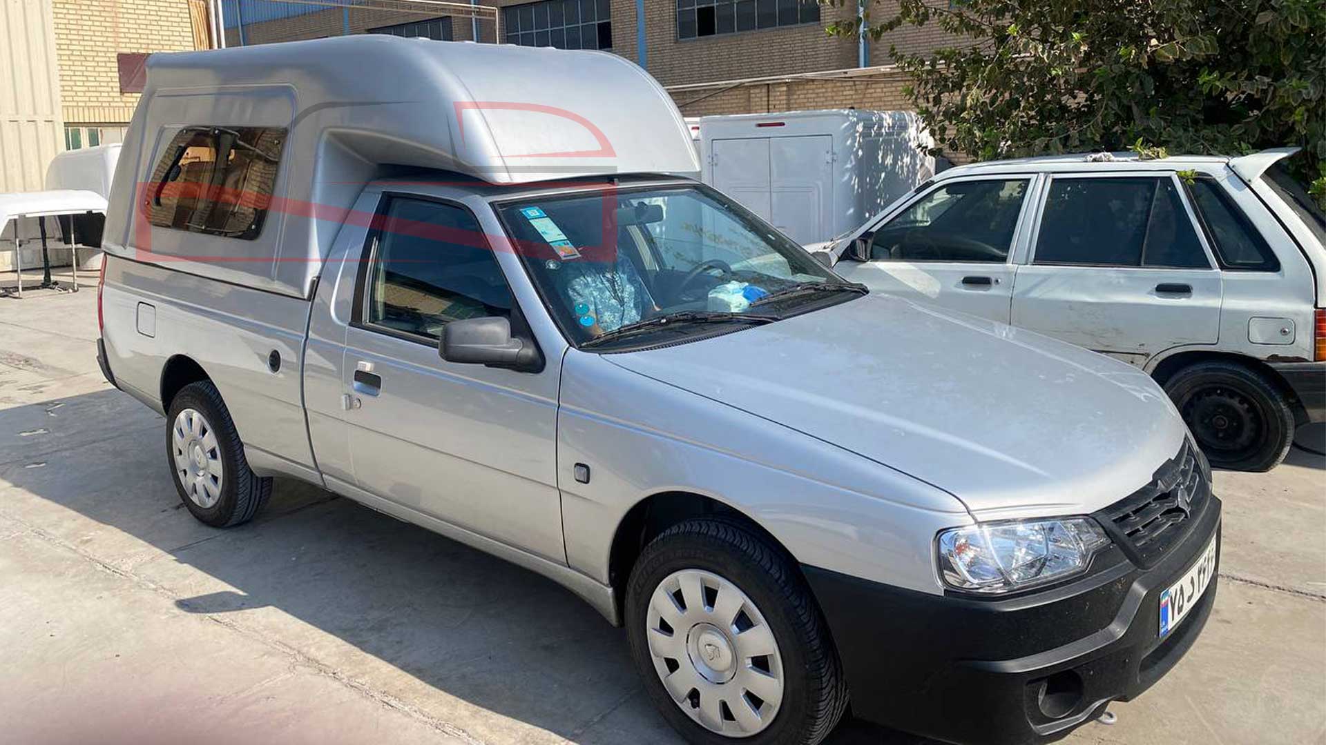 کابین فایبرگلاس عقب آریسان