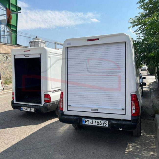 نمای پشت کابین فایبرگلاس پراید عقب کرکره