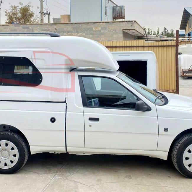 نمای سوم کابین فایبرگلاس طرح فولکسی آریسان