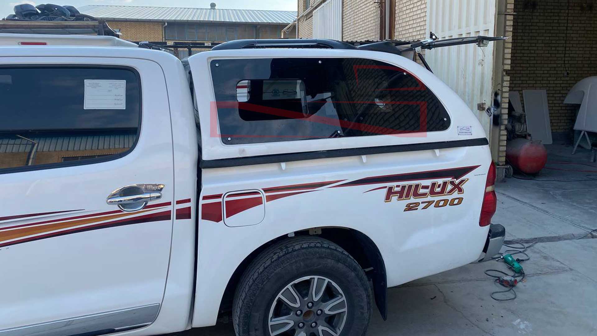 اتاق فایبرگلاس تویوتا هایلوکس