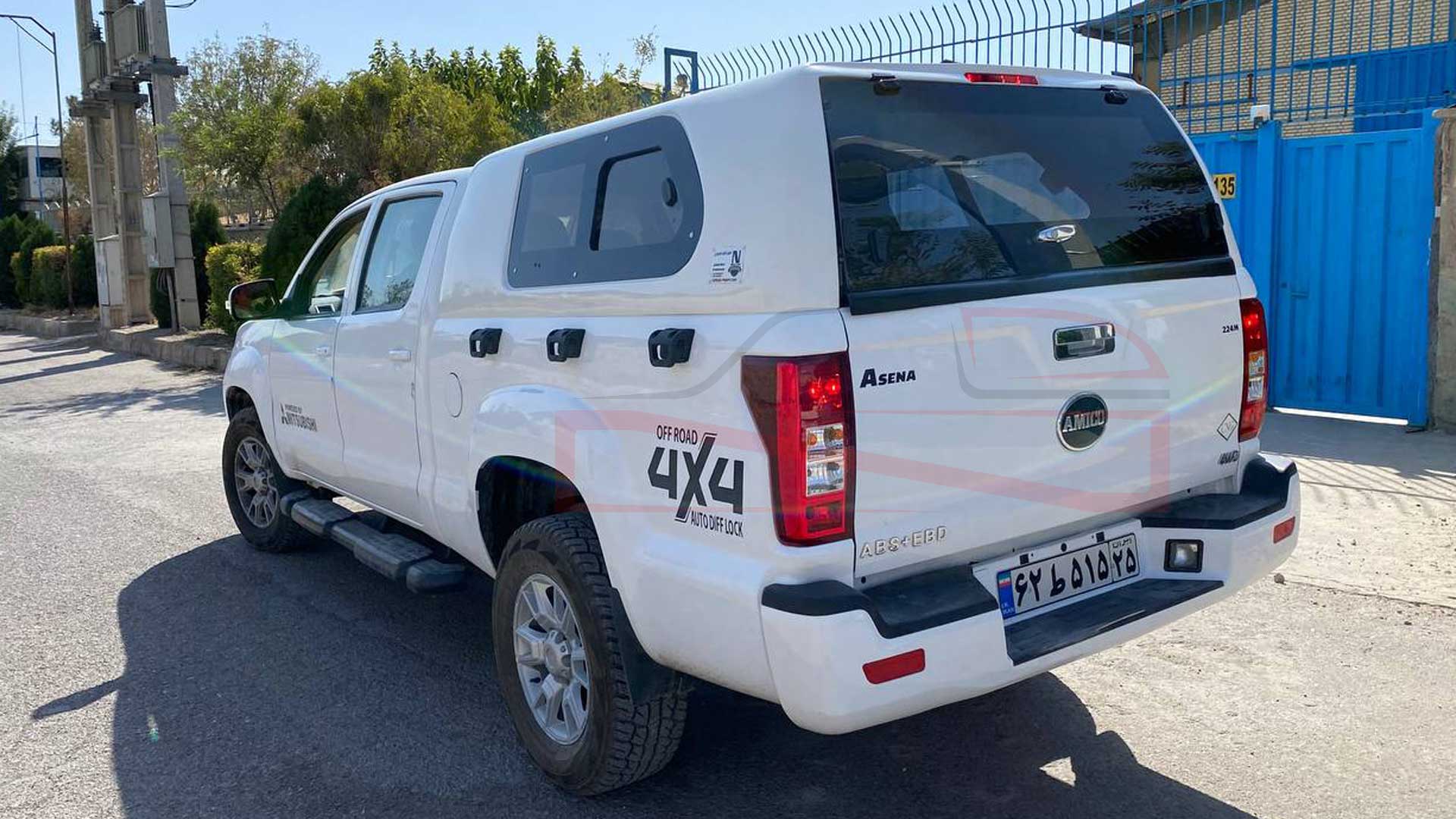 کابین فایبرگلاس عقب آمیکو آسنا