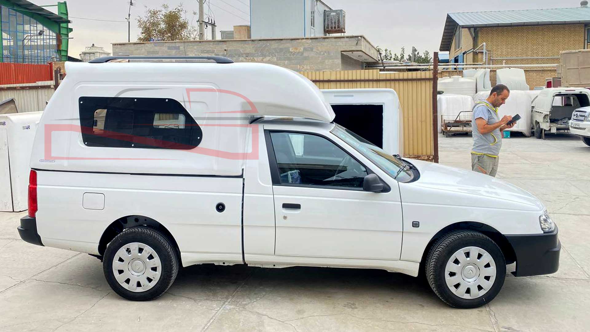 ساخت کابین فایبرگلاس طرح فولکسی آریسان