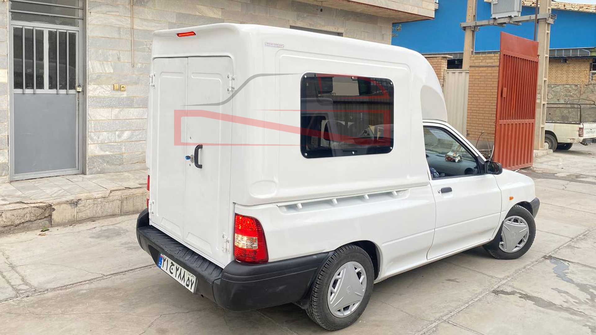 کانوپی پراید وانت بغل شیشه