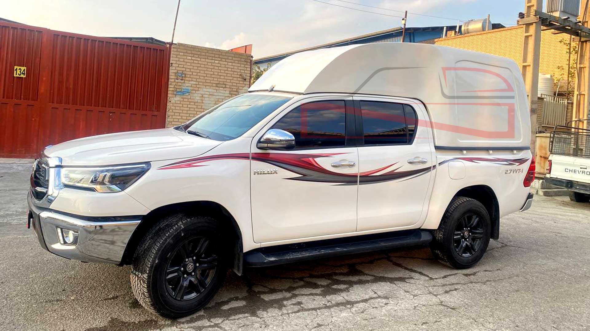 کانوپی فایبرگلاس تویوتا هایلوکس مسقف