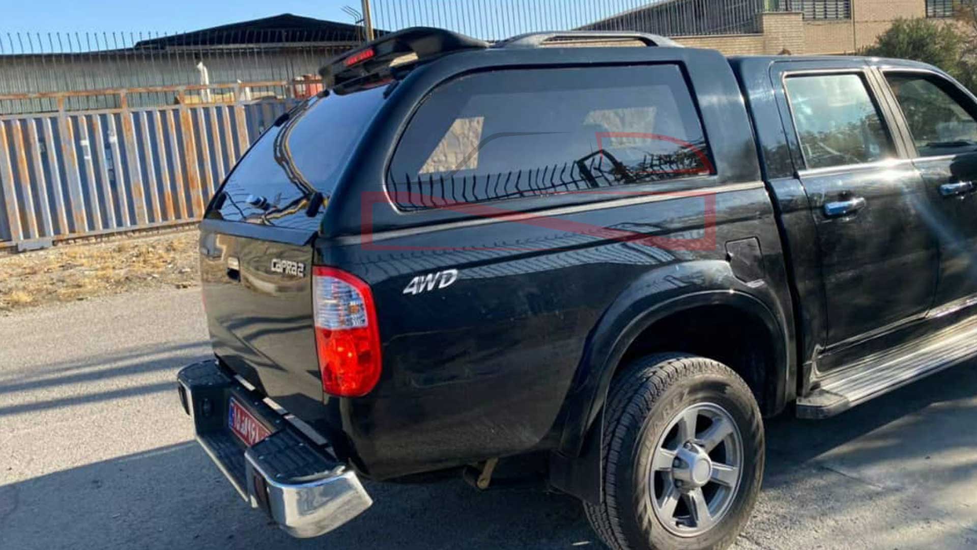 طراحی ، ساخت و نصب کانوپی فایبرگلاس خودرو کاپرا